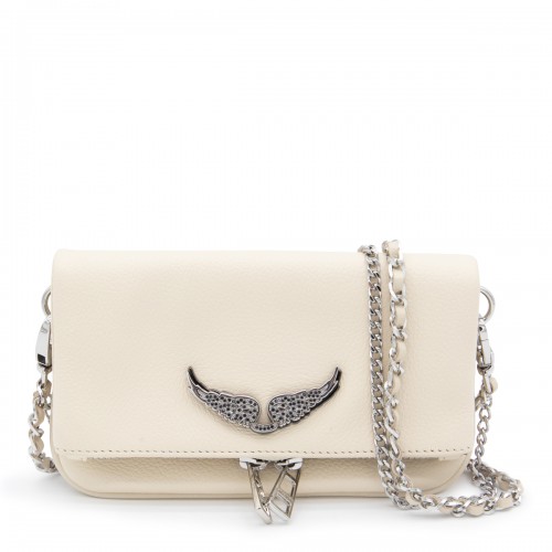 WHITE LEATHER ROCK NANO SWING YOUR WINGS BAG