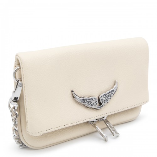 WHITE LEATHER ROCK NANO SWING YOUR WINGS BAG