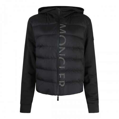 BLACK COTTON DOWN JACKET