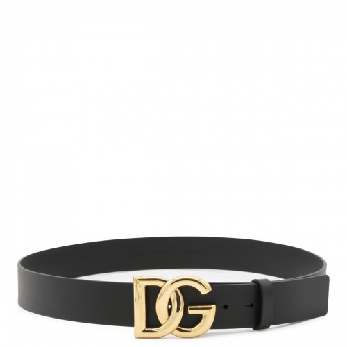 BLACK LEATHER BELT