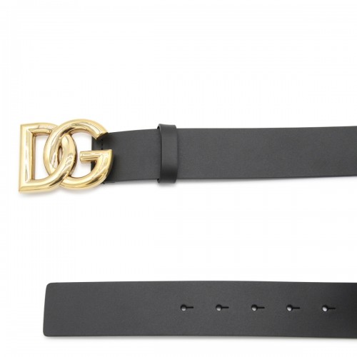 BLACK LEATHER BELT