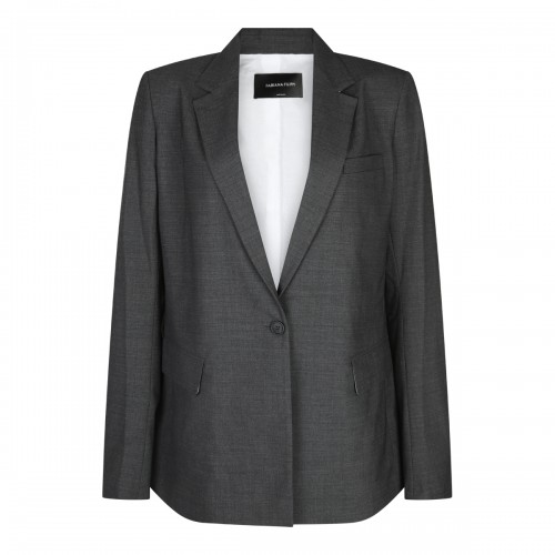 GREY WOOL BLAZER