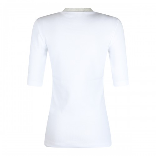 WHITE COTTON T-SHIRT