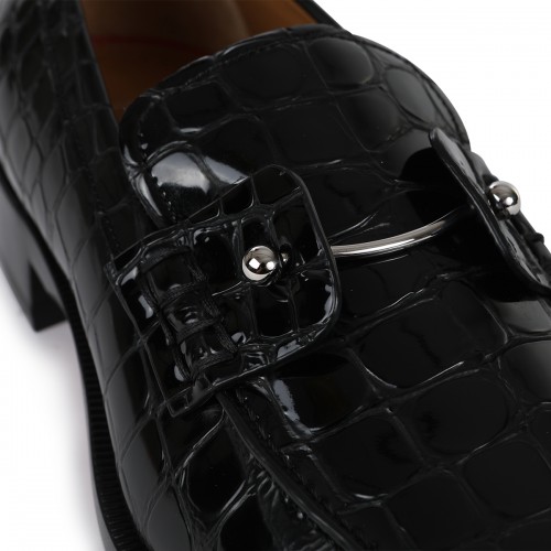 BLACK LEATHER LOAFERS