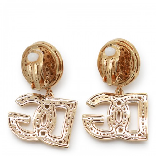 GOLD TONE METAL EARRINGS