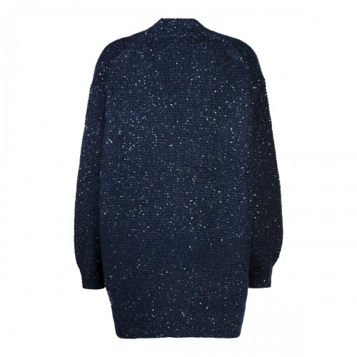 DARK BLUE WOOL KNITWEAR