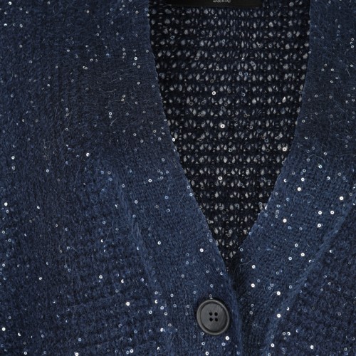 DARK BLUE WOOL KNITWEAR