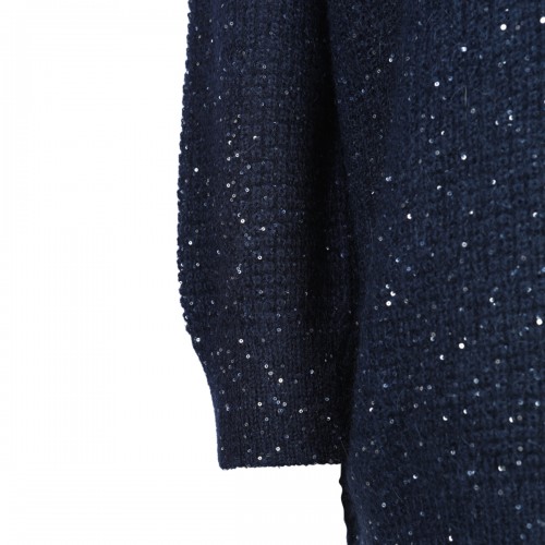 DARK BLUE WOOL KNITWEAR