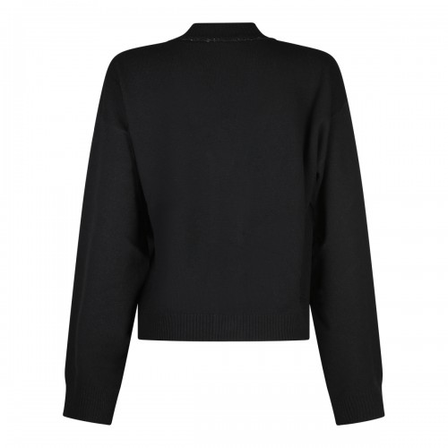 BLACK WOOL KNITWEAR