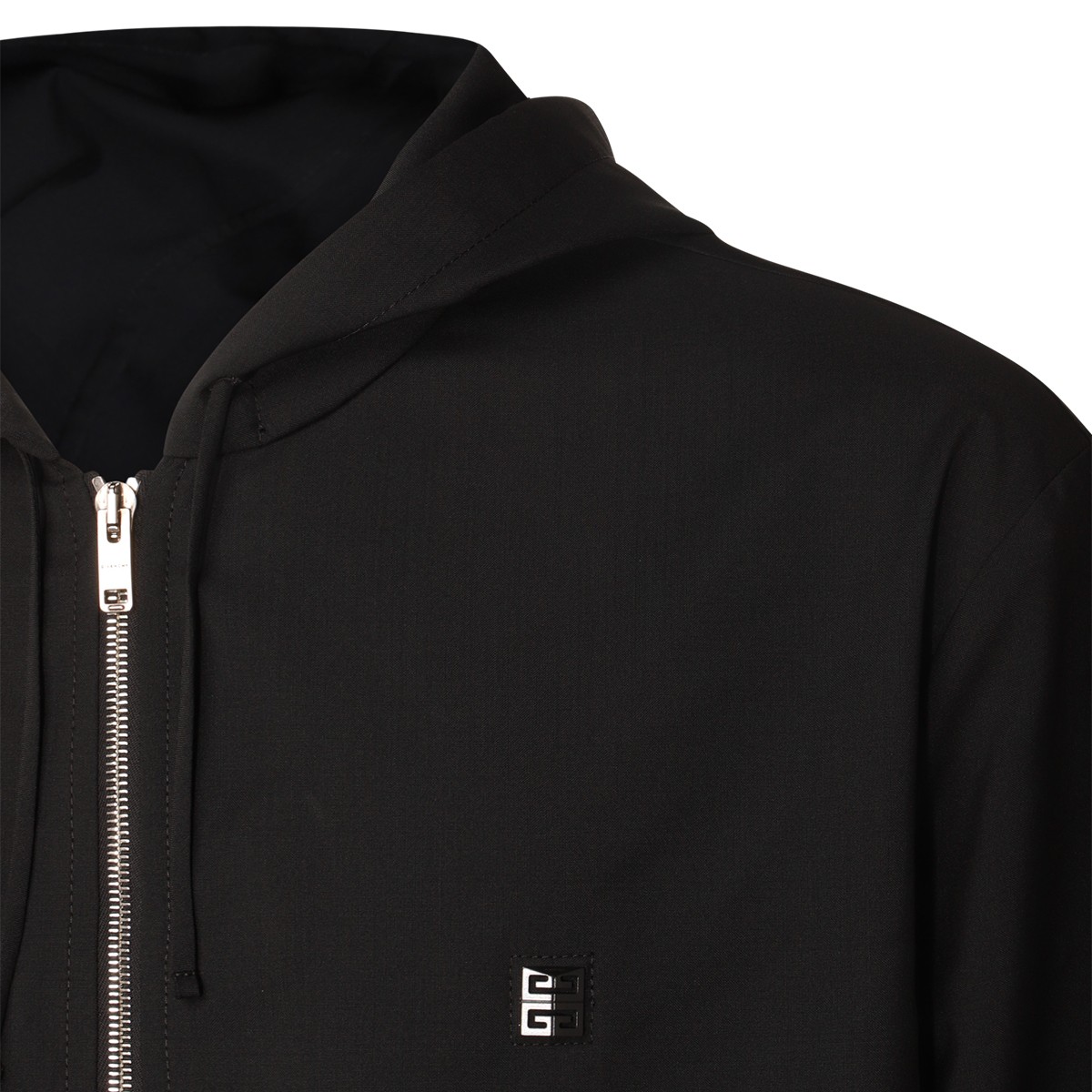 BLACK WOOL SWEATSHIRT