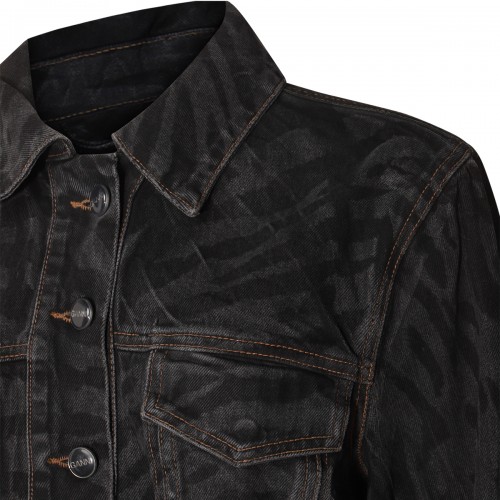 BLACK COTTON DENIM JACKET