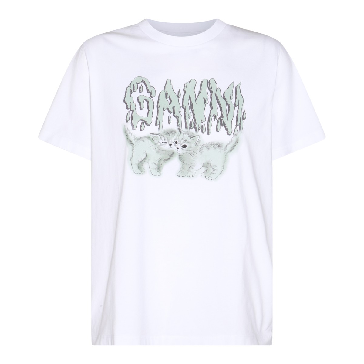 WHITE COTTON T-SHIRT