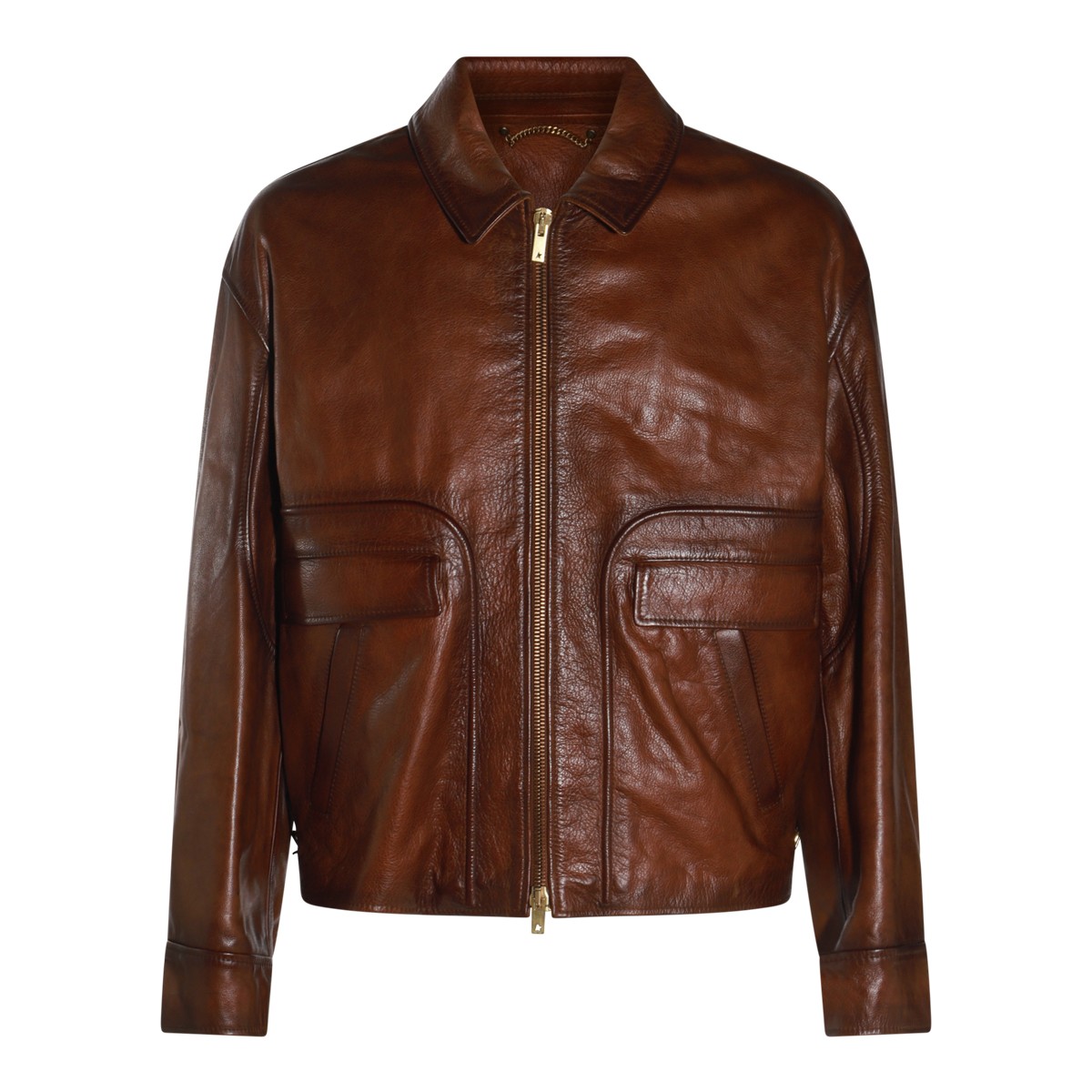 DARK BROWN LEATHER JACKETS