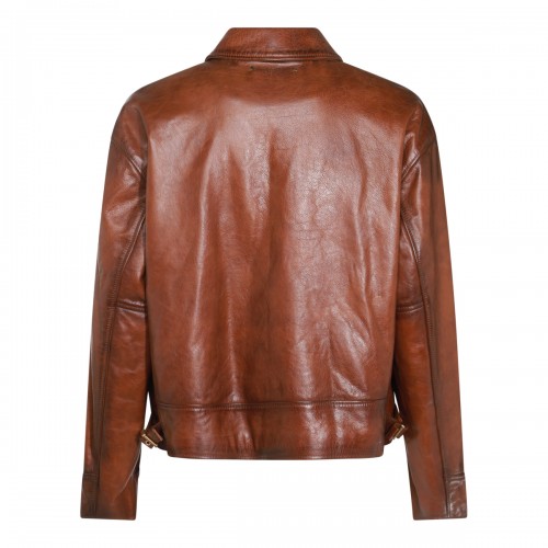 DARK BROWN LEATHER JACKETS