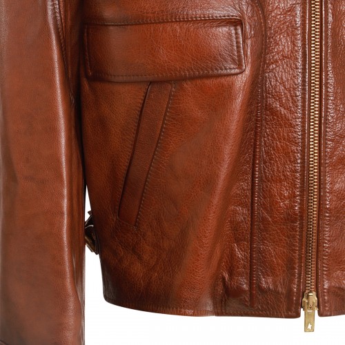 DARK BROWN LEATHER JACKETS