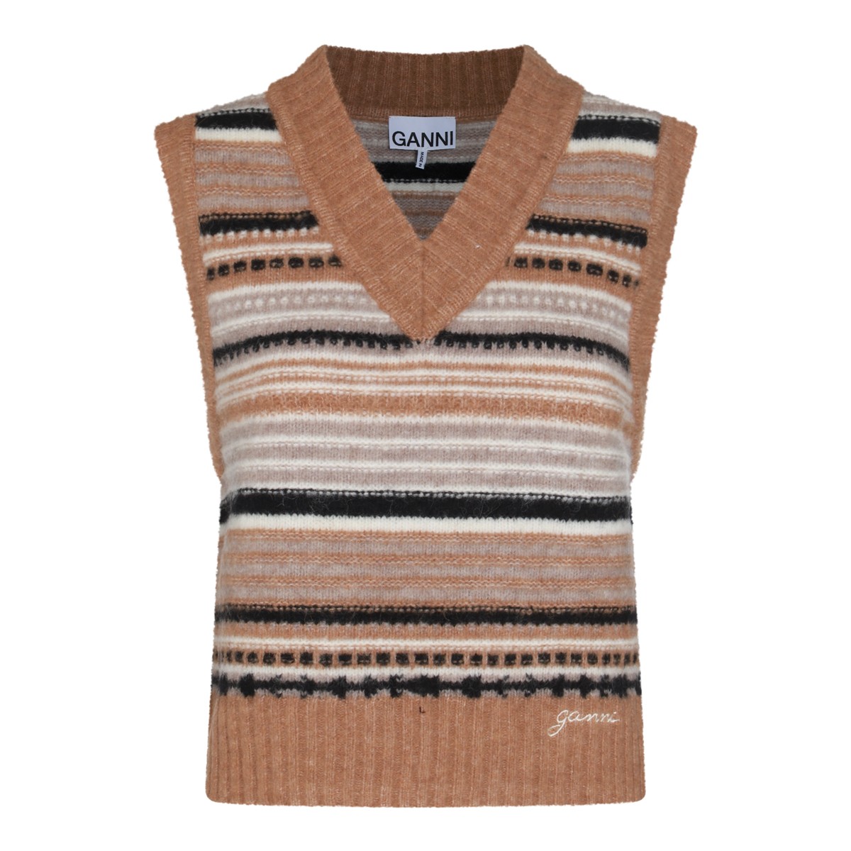 BROWN WOOL KNITWEAR