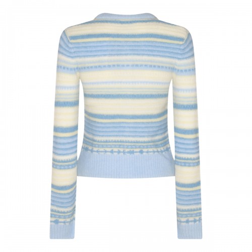 LIGHT BLUE WOOL KNITWEAR