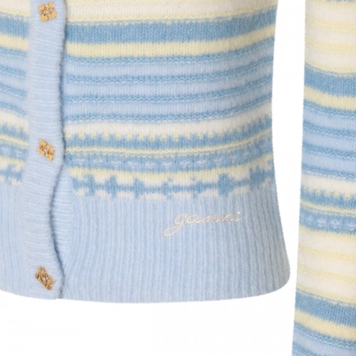 LIGHT BLUE WOOL KNITWEAR