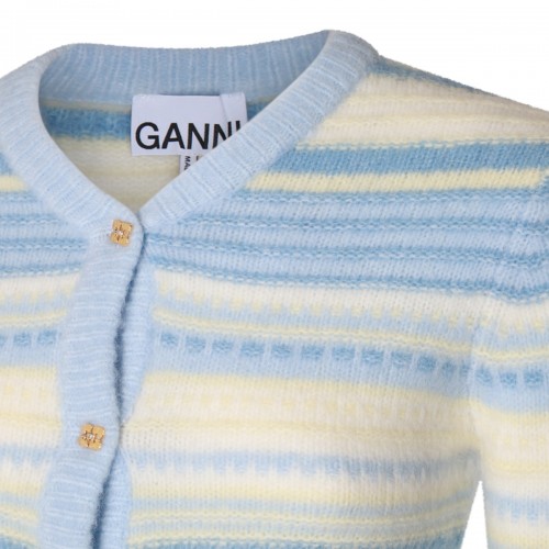 LIGHT BLUE WOOL KNITWEAR