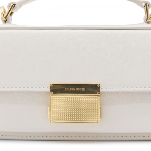 WHITE LEATHER CROSSBODY BAG