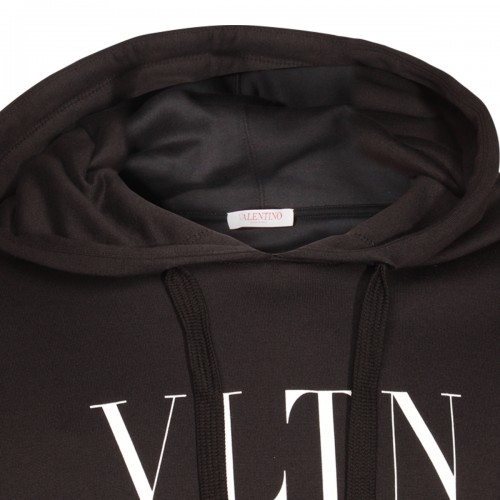 BLACK COTTON SWEATSHIRT