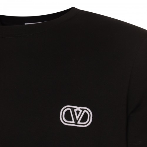 BLACK COTTON T-SHIRT