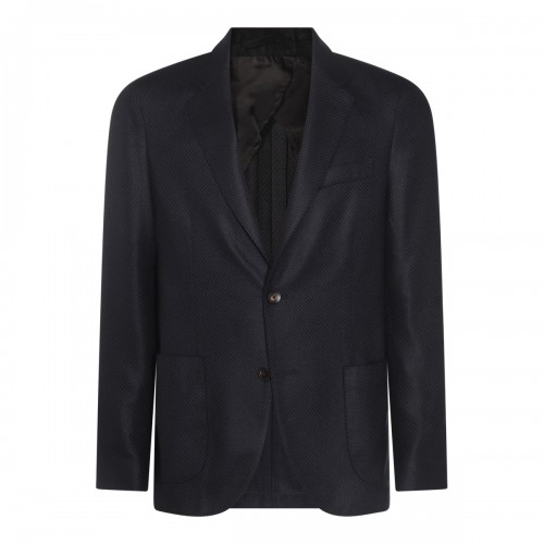 NAVY BLUE WOOL BLAZER