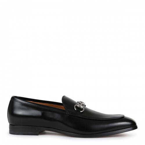 BLACK LEATHER LOAFERS