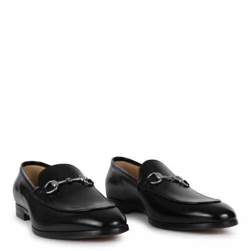 BLACK LEATHER LOAFERS