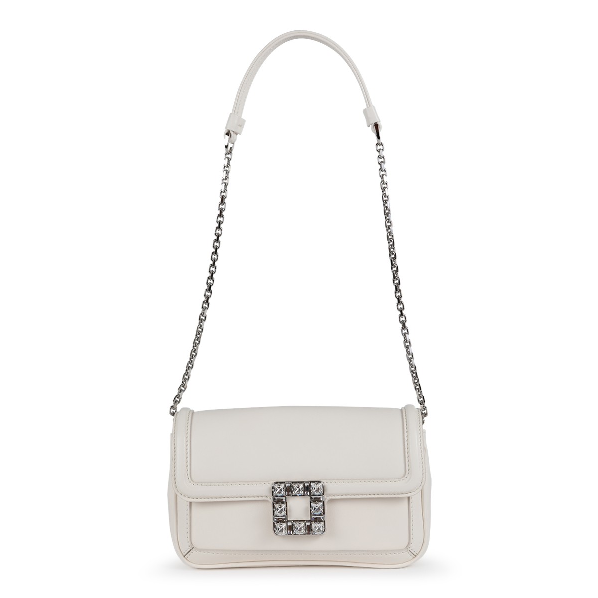 WHITE LEATHER JEU DE FILLE BAG