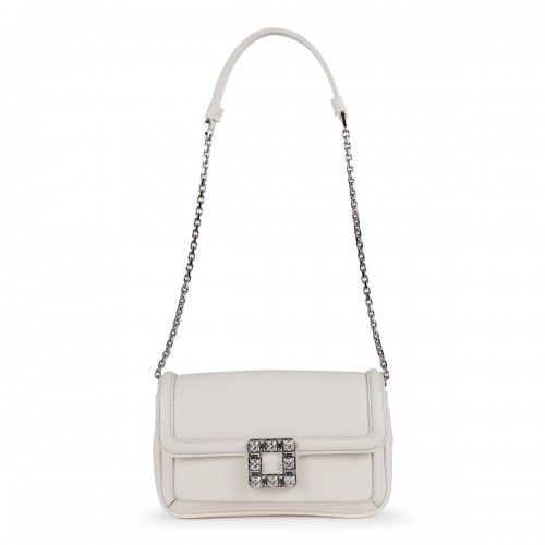 WHITE LEATHER JEU DE FILLE BAG