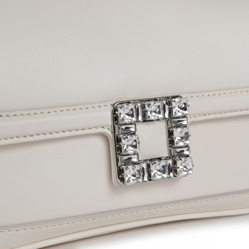 WHITE LEATHER JEU DE FILLE BAG