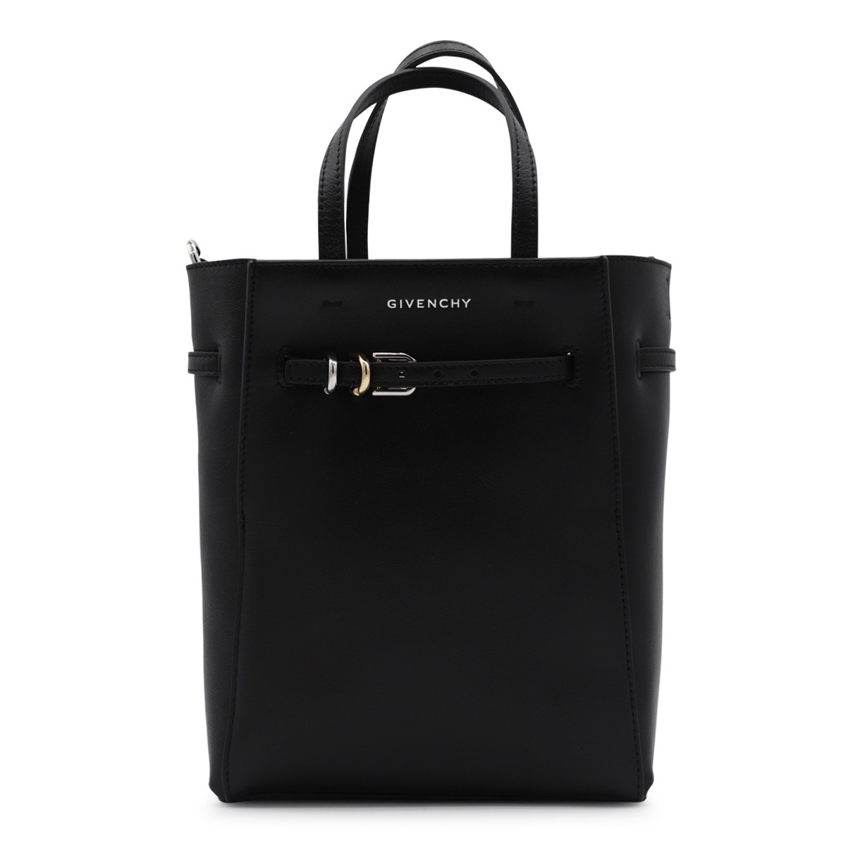 BLACK LEATHER VOYOU MINI TOTES