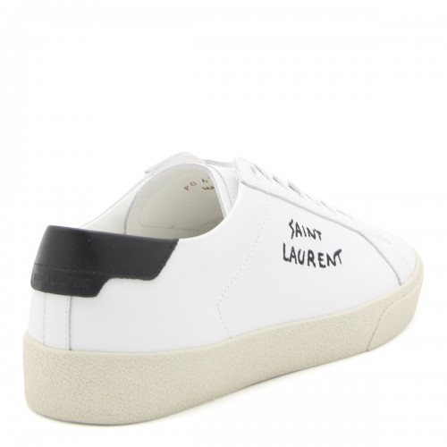 OFF WHITE AND BLACK LEATHER COURT CLASSIC S1/06 SNEAKERS