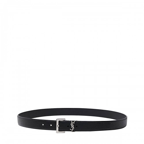 BLACK LEATHER CASSANDRE BELT