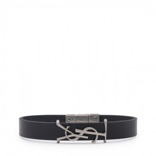 BLACK LEATHER BRACELET