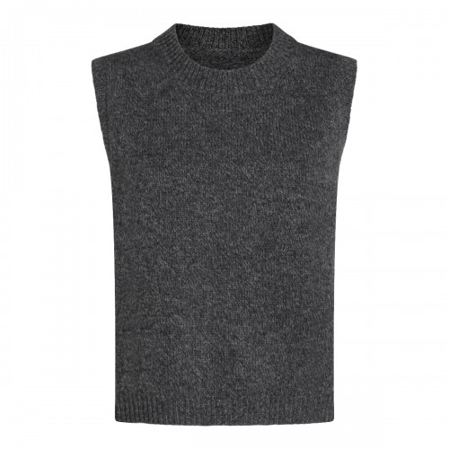 DARK GREY WOOL KNITWEAR