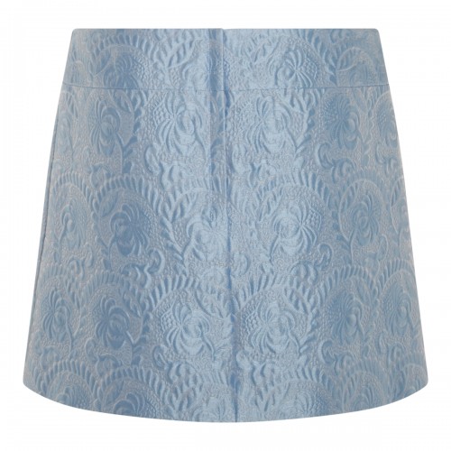 LIGHT BLUE COTTON SKIRT