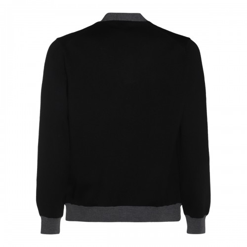 BLACK WOOL KNITWEAR