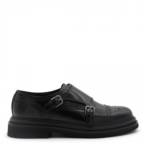 BLACK LEATHER FORMAL SHOES