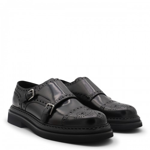 BLACK LEATHER FORMAL SHOES