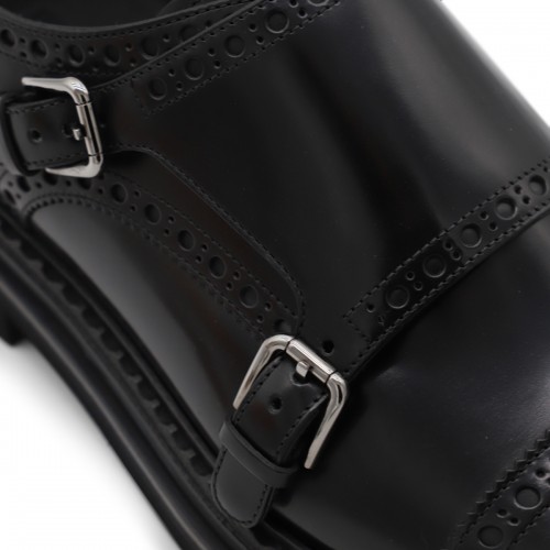 BLACK LEATHER FORMAL SHOES