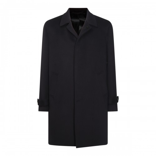 NAVY BLUE WOOL COAT