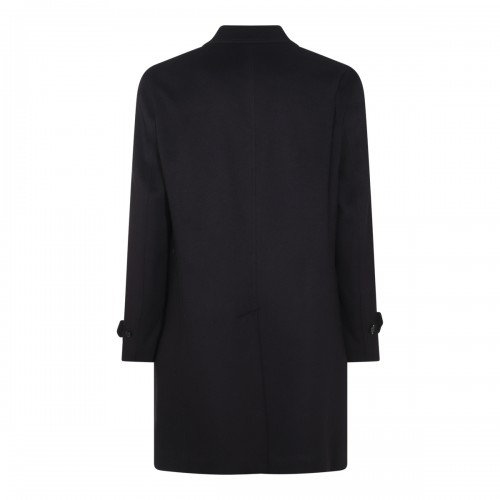 NAVY BLUE WOOL COAT