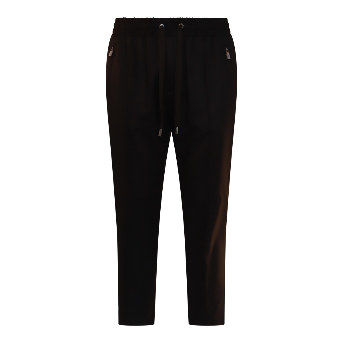 BLACK WOOL PANTS