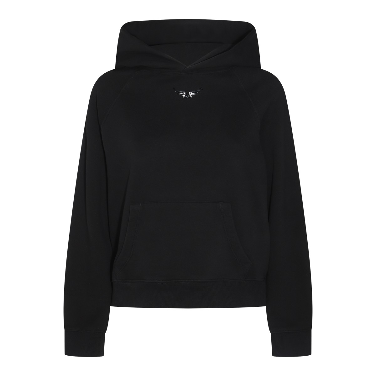 BLACK COTTON SWEATSHIRT