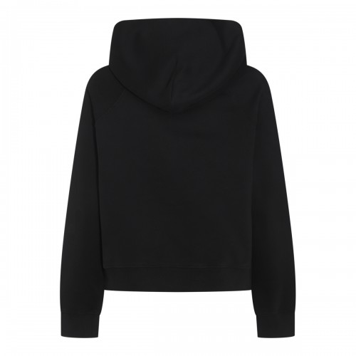 BLACK COTTON SWEATSHIRT