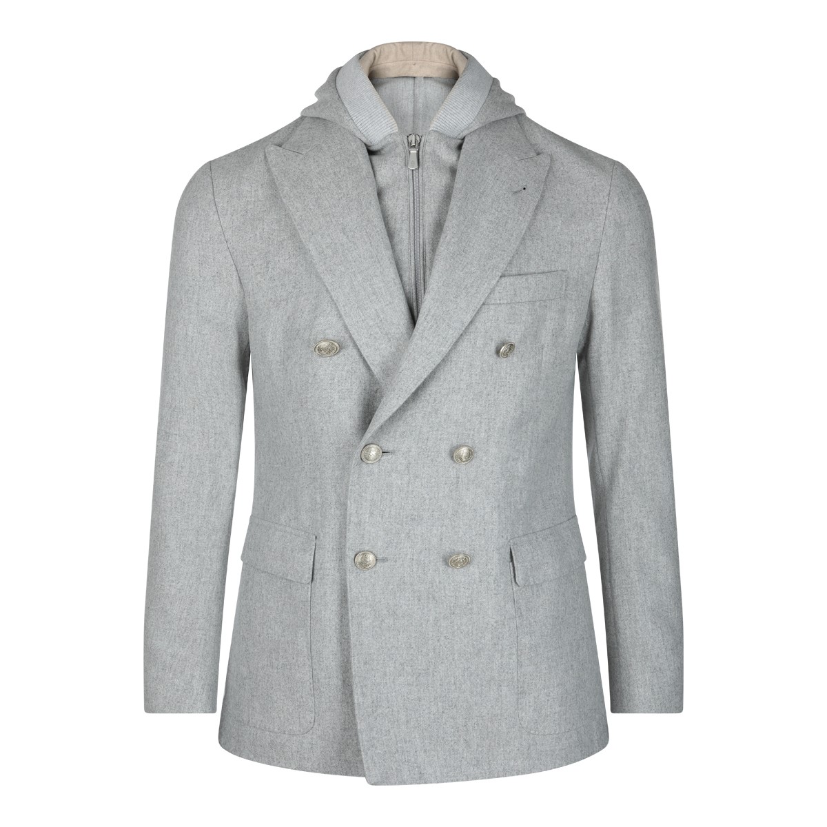 GREY WOOL BLAZER