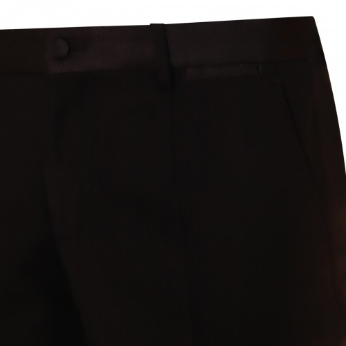 BLACK VISCOSE PANTS