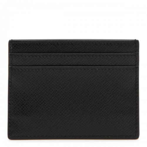 BLACK LEATHER CARD HOLDER